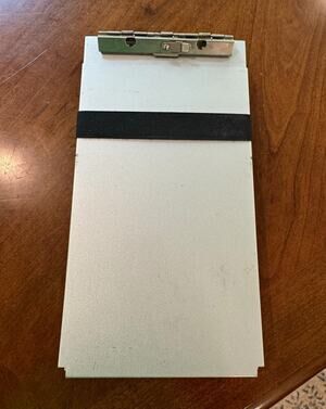 Saunders Aluminum Copy Holder Clipboard w/ Clip & Strap, Model TENT 6234535
